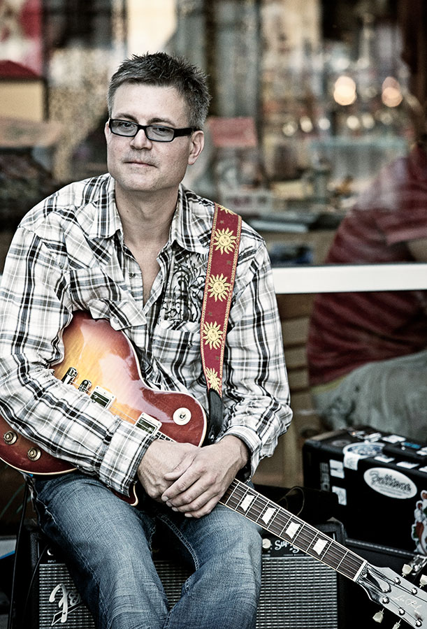 Kamloops musician Jon Treichel with his Sun Burst Gibson